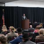 Kevin Stitt speaking at 2023 winter policy meeting